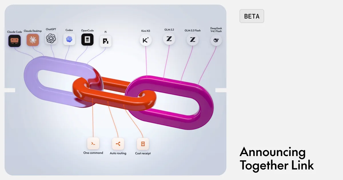 Together Link connects coding agents to open models with one command